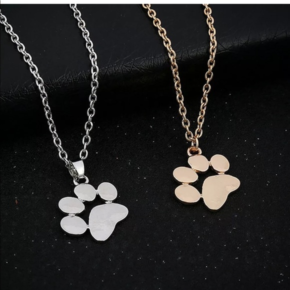 Cute pets dogs footprints pendant chain - Picture 2 of 8